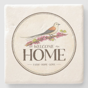 Willkommen zu Hause Faith, Hope & Love Steinunters Steinuntersetzer