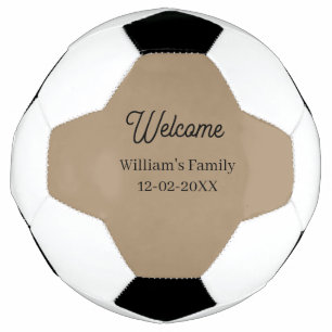 Willkommen zu Hause Familienname Haus Einweihung Fußball