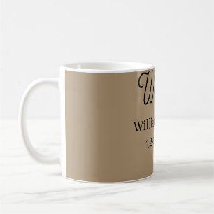 Willkommen zu Hause Familienname Haus Einweihung Kaffeetasse