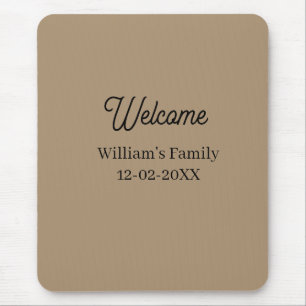 Willkommen zu Hause Familienname Haus Einweihung  Mousepad