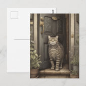 Willkommen zu Hause Kat Postkarte (Vorne/Hinten)