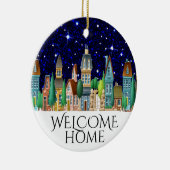 Willkommen zu Hause Keramik Ornament (Rechts)