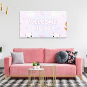 Willkommen zu Hause  Leinwanddruck (Insitu (Wohnzimmer))