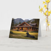 Willkommen zu Hause neues Haus Karte (Gelbe Blume)