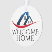 Willkommen zu Hause Ornament (Vorderseite)