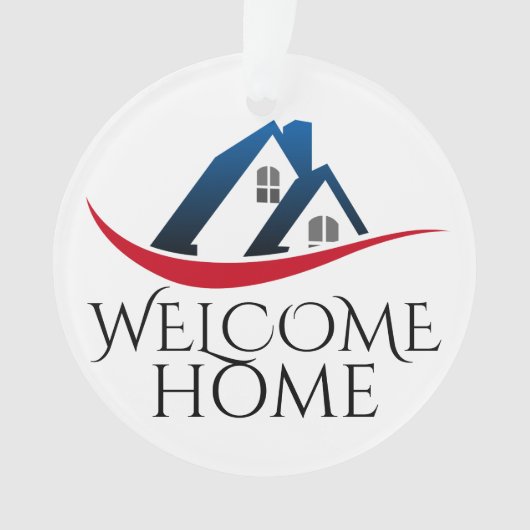 Willkommen zu Hause Ornament (Vorderseite)