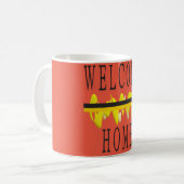 Willkommen-zu-Hause-Tasse  Kaffeetasse (Vorderseite Links)