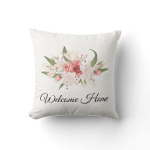 Willkommen Zu Hause Wasserfarben Blumen Design Out