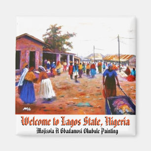 Willkommen zu Lagos-Staat, Nigeria Magnet