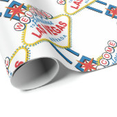 Willkommen-zu-Las-Vegas Geschenkpapier (Rolleneckpunkt)