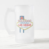 Willkommen-zu-Las-Vegas Mattglas Bierglas (Links)