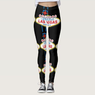 Willkommen zu Las Vegas-Zeichen Leggings