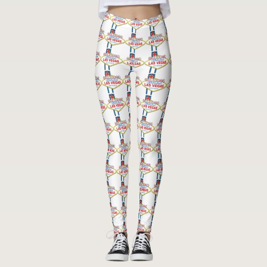 Willkommen zu Las Vegas-Zeichen Leggings (Vorderseite)
