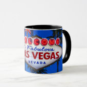 Willkommen zu Las Vegas-Zeichen Tasse (VorderseiteRechts)