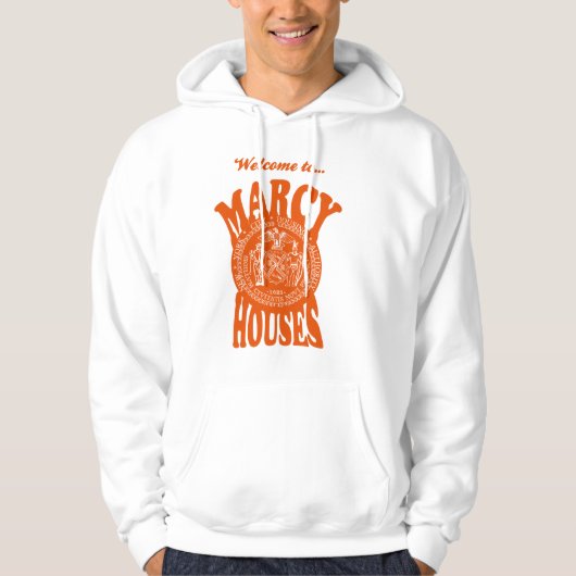 Willkommen zu Marcy bringt Hoodie unter (Vorderseite)