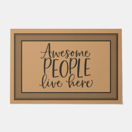 Willkommen zu Mat Phantastischen Menschen hier leb Fußmatte