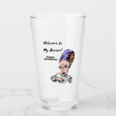 Willkommen zu meinem Horror Halloween Glas (Vorderseite)