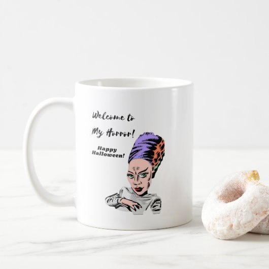 Willkommen zu meinem Horror Halloween Kaffeetasse (Mit Donut)