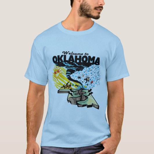 Willkommen zu Oklahoma. Ist dieses ein großer T-Shirt (Vorderseite)