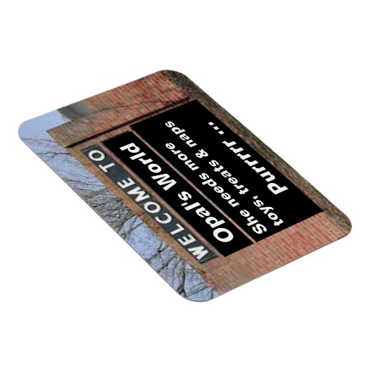 WILLKOMMEN ZU Opals flexiblem Magneten Magnet (Rechte Seite)