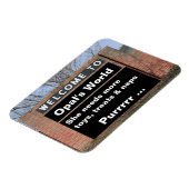 WILLKOMMEN ZU Opals flexiblem Magneten Magnet (Linke Seite)