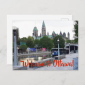 WILLKOMMEN ZU OTTAWA-Postkarte Postkarte (Vorne/Hinten)