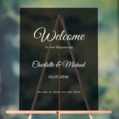 Willkommen zu unserem Anfang! Acrylschild (Neutral)