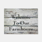 Willkommen zu unserem Bauernhaus Fußmatte (Vorderseite)