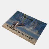 Willkommen zu unserem Hals des Holzes! Fußmatte (Schrägansicht)