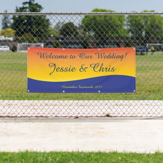 Willkommen zu unserem Hochzeits-Strand-Hintergrund Banner (Insitu)