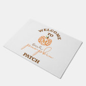 Willkommen zu unserem Kürbis-Flecken Fußmatte (Schrägansicht)