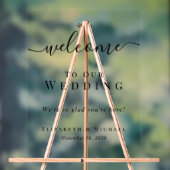 Willkommen Zu Unserer Hochzeit Acrylschild (Neutral)