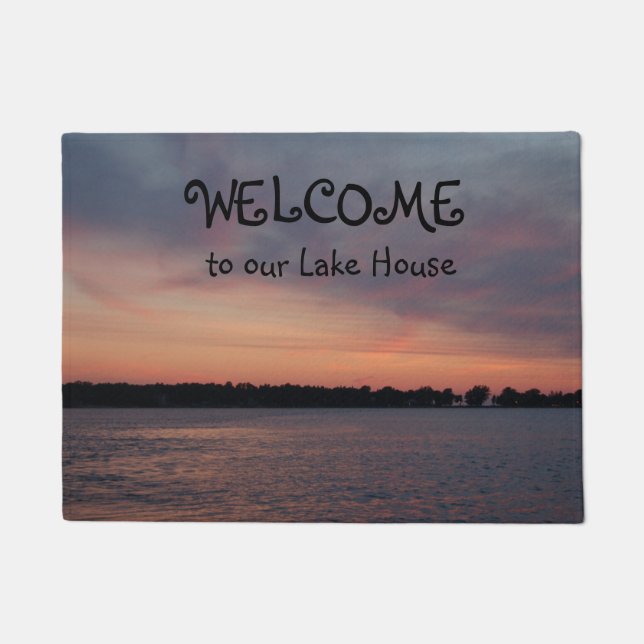 Willkommen zu unserer See-Haus-Fußmatte Fußmatte (Vorderseite)