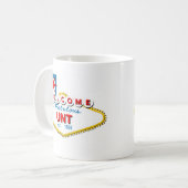 Willkommen zu UNT Kaffeetasse (Vorderseite Links)