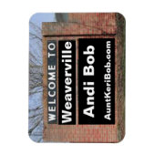 WILLKOMMEN ZU Weaverville Andi Bob Flexibel Magnet (Vertikal)