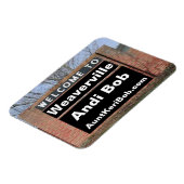 WILLKOMMEN ZU Weaverville Andi Bob Flexibel Magnet (Linke Seite)