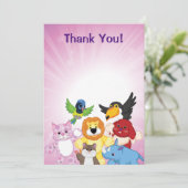 Willkommen zu Webkinz! Dankeskarte (Stehend Vorderseite)