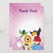 Willkommen zu Webkinz! Dankeskarte (Vorne/Hinten)