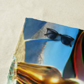 Willkommen Zuhause Beach Family German Shepherd Do Strandtuch (Beispiel)