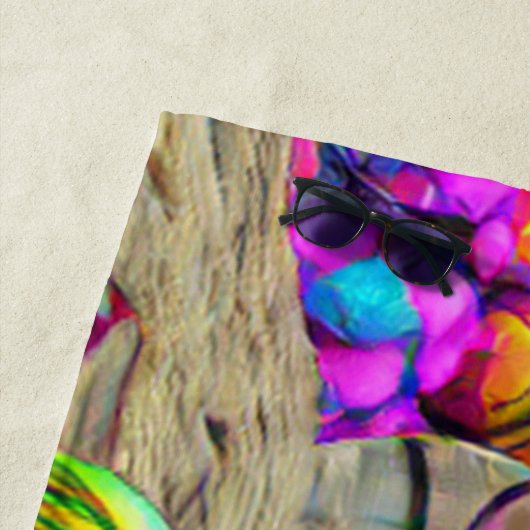 Willkommen Zuhause Beach Family Labrador Retriever Strandtuch (Beispiel)