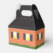 Willkommen Zuhause Brick House Black Roof Housewar Geschenkschachtel (Vorderseite)
