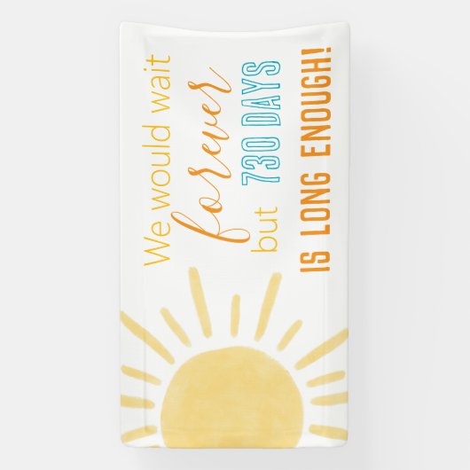 Willkommen Zuhause Days weg Banner (Vertikal)