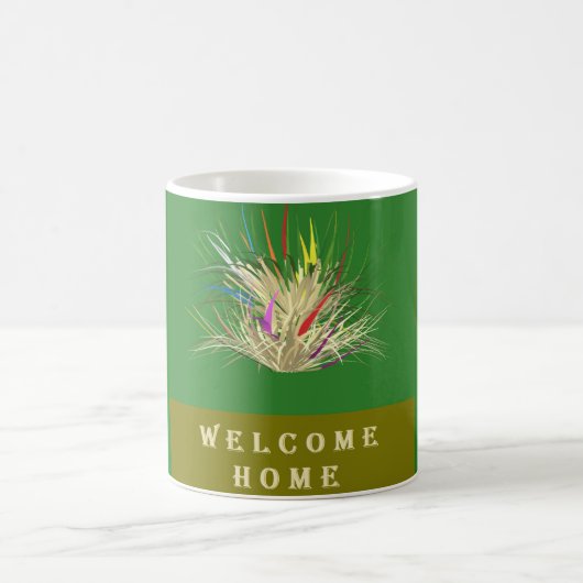 WILLKOMMEN ZUHAUSE DESIGN ERDE FARBEN ZWEI ZWEI ZE KAFFEETASSE (Mittel)