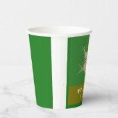 WILLKOMMEN ZUHAUSE DESIGN ERDE FARBEN ZWEI ZWEI ZE PAPPBECHER (Rechts)