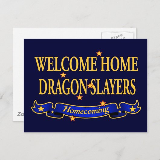 Willkommen Zuhause Dragon Slayers Postkarte (Vorne/Hinten)