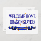 Willkommen Zuhause Dragon Slayers Postkarte (Vorne/Hinten)