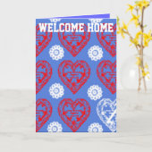 WILLKOMMEN ZUHAUSE GREETING CARDS - HERZEN - US-TR KARTE (Gelbe Blume)