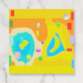 Willkommen Zuhause Gruß mit Kunstbild Geschenkanhänger (Rückseite)