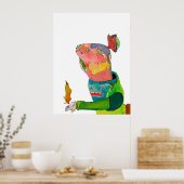 Willkommen Zuhause Honigbär Poster (Küche)