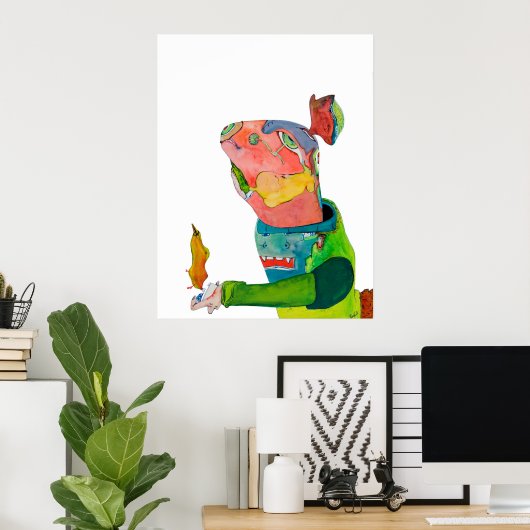 Willkommen Zuhause Honigbär Poster (Heimbüro)